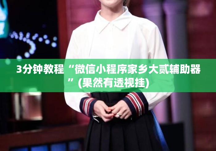 3分钟教程“微信小程序家乡大贰辅助器”(果然有透视挂)
