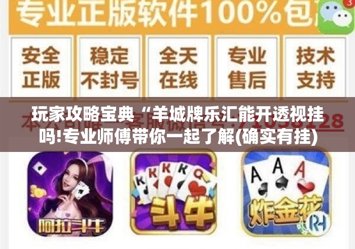 玩家攻略宝典“羊城牌乐汇能开透视挂吗!专业师傅带你一起了解(确实有挂)