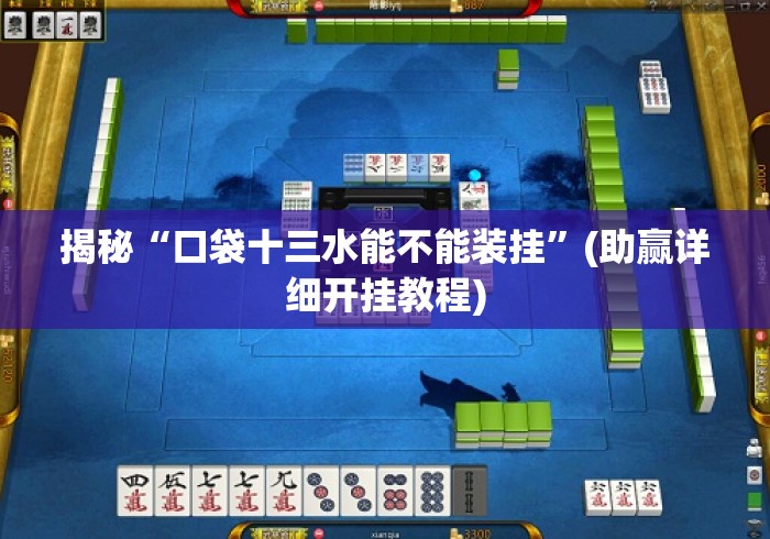 揭秘“口袋十三水能不能装挂”(助赢详细开挂教程)