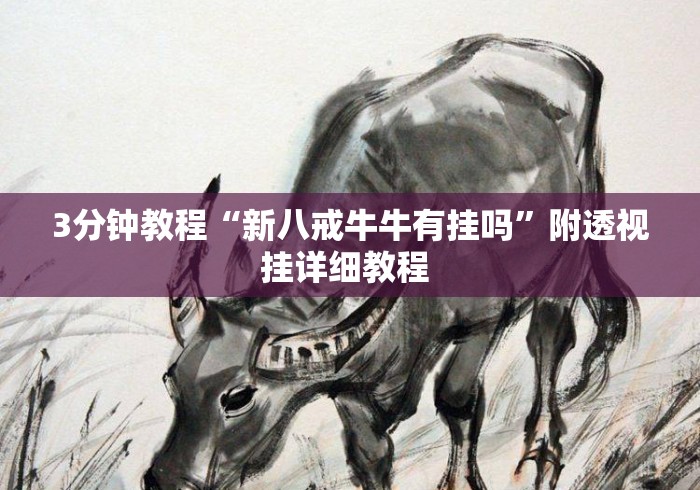 3分钟教程“新八戒牛牛有挂吗		”附透视挂详细教程 