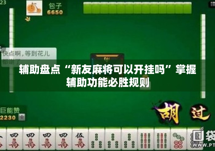 辅助盘点“新友麻将可以开挂吗”掌握辅助功能必胜规则