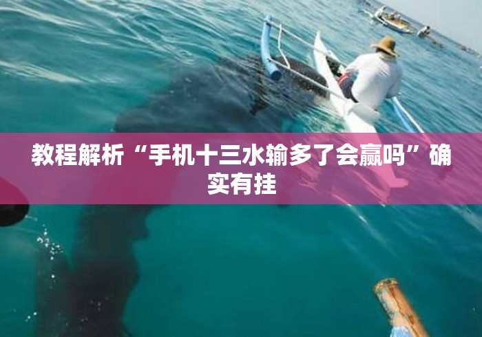 教程解析“手机十三水输多了会赢吗	”确实有挂