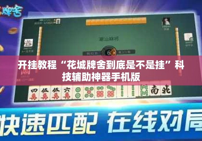 开挂教程“花城牌舍到底是不是挂”科技辅助神器手机版