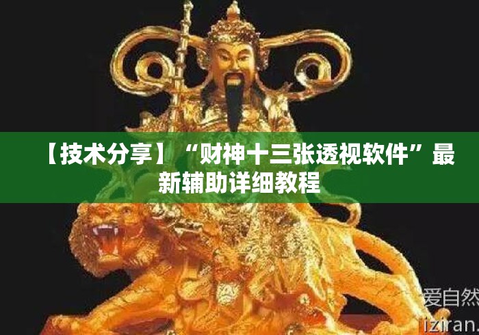 【技术分享】“财神十三张透视软件”最新辅助详细教程