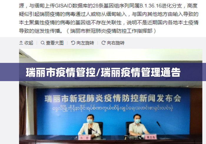 瑞丽市疫情管控/瑞丽疫情管理通告