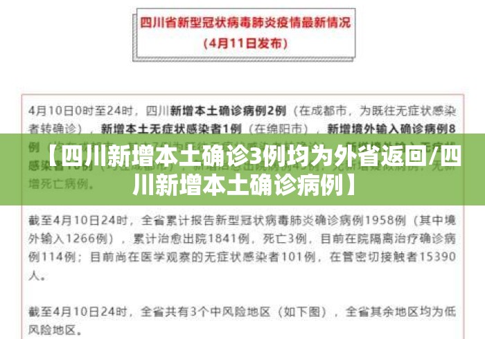 【四川新增本土确诊3例均为外省返回/四川新增本土确诊病例】