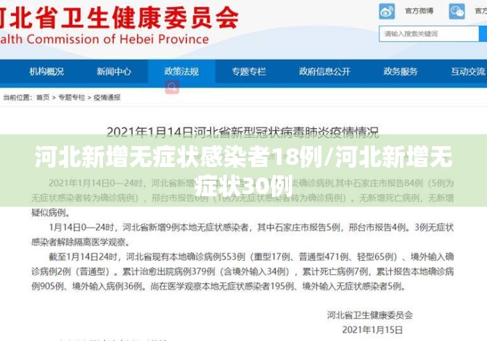 河北新增无症状感染者18例/河北新增无症状30例