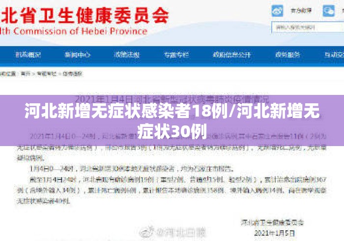 河北新增无症状感染者18例/河北新增无症状30例