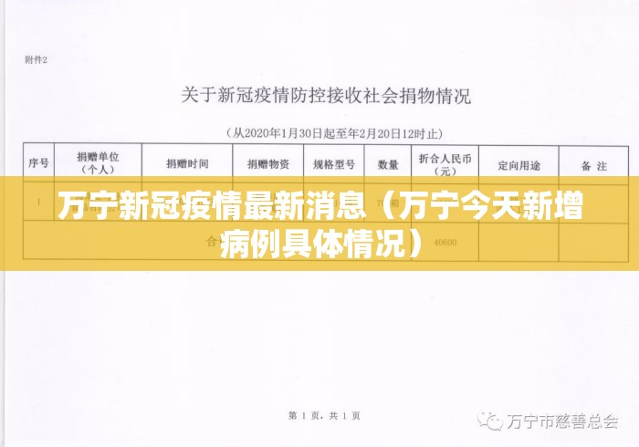 万宁新冠疫情最新消息(万宁今天新增病例具体情况) 万宁新冠疫情最新消息(万宁今天新增病例具体情况)