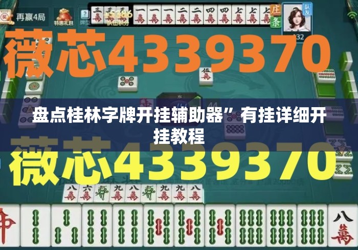 盘点桂林字牌开挂辅助器”有挂详细开挂教程