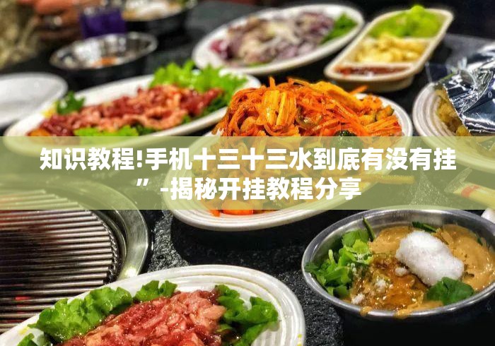 知识教程!手机十三十三水到底有没有挂”-揭秘开挂教程分享
