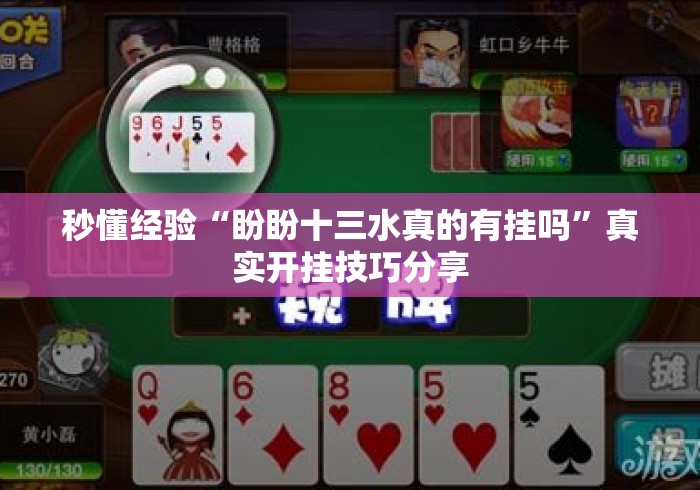 秒懂经验“盼盼十三水真的有挂吗”真实开挂技巧分享
