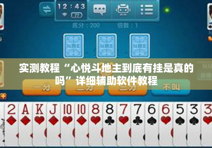 实测教程“心悦斗地主到底有挂是真的吗”详细辅助软件教程