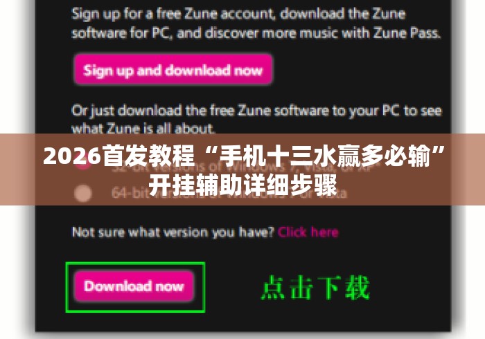 2026首发教程“手机十三水赢多必输”开挂辅助详细步骤