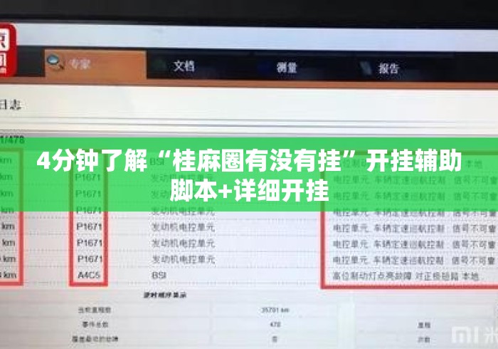 4分钟了解“桂麻圈有没有挂”开挂辅助脚本+详细开挂