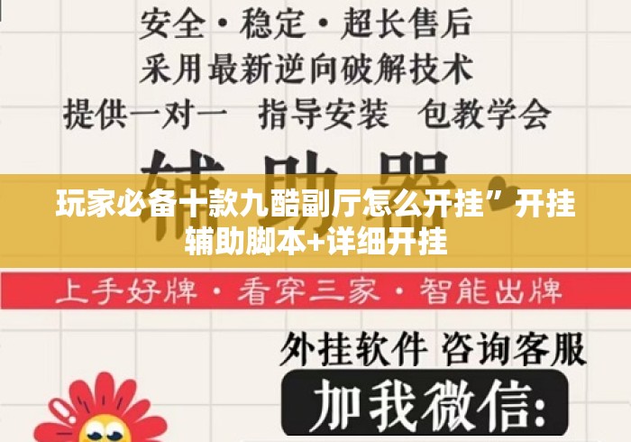 玩家必备十款九酷副厅怎么开挂”开挂辅助脚本+详细开挂