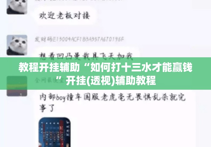 教程开挂辅助“如何打十三水才能赢钱”开挂(透视)辅助教程