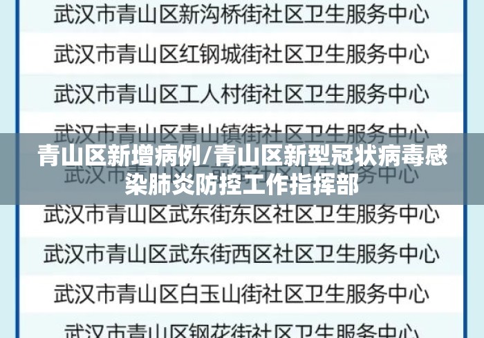 青山区新增病例/青山区新型冠状病毒感染肺炎防控工作指挥部