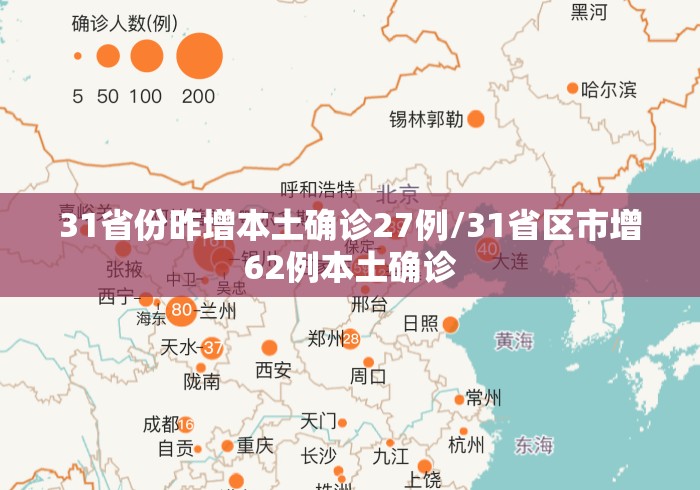31省份昨增本土确诊27例/31省区市增62例本土确诊 31省份昨增本土确诊27例/31省区市增62例本土确诊