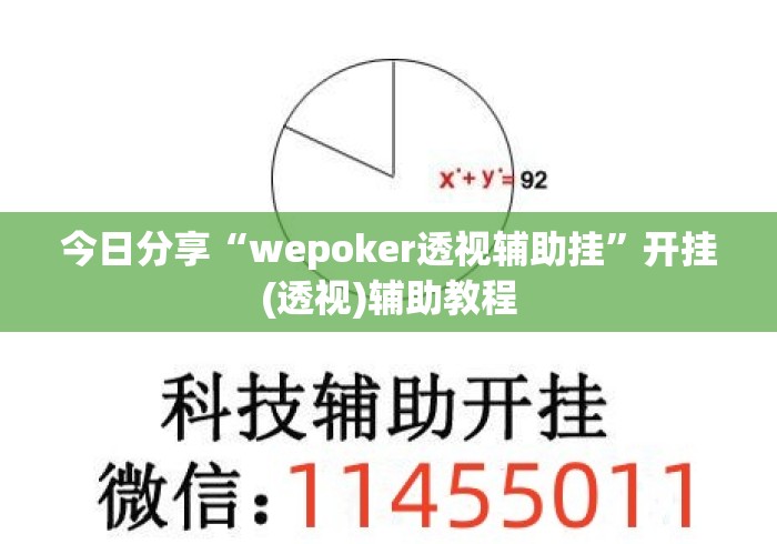 今日分享“wepoker透视辅助挂”开挂(透视)辅助教程