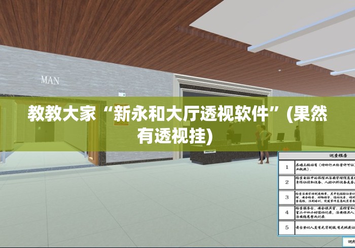 教教大家“新永和大厅透视软件”(果然有透视挂) 