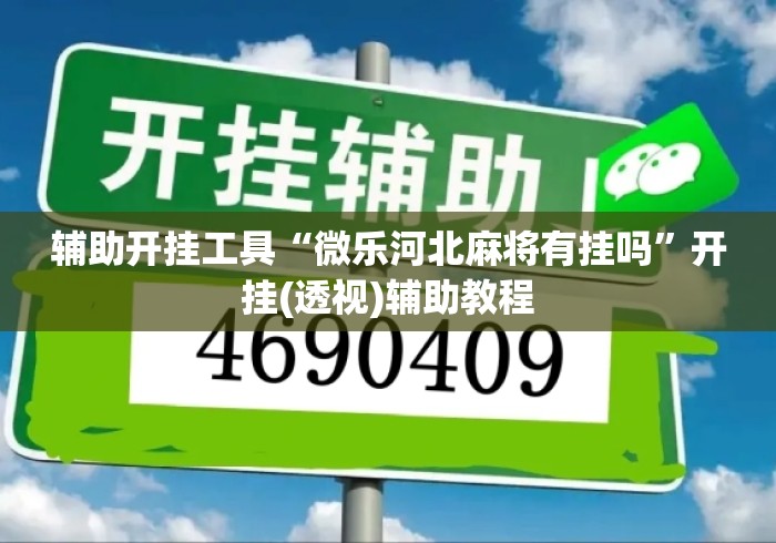 辅助开挂工具“微乐河北麻将有挂吗”开挂(透视)辅助教程