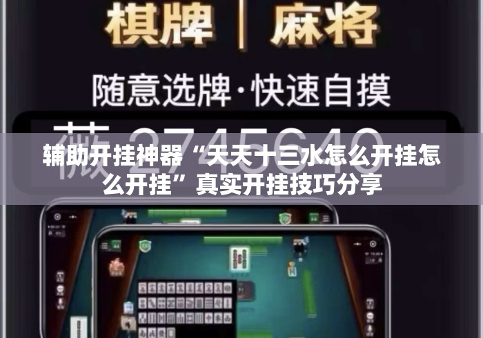 辅助开挂神器“天天十三水怎么开挂怎么开挂”真实开挂技巧分享