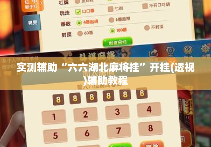 实测辅助“六六湖北麻将挂”开挂(透视)辅助教程
