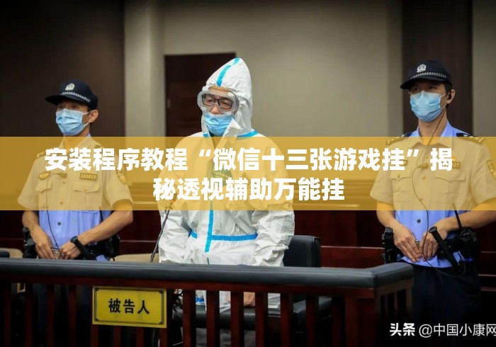 安装程序教程“微信十三张游戏挂”揭秘透视辅助万能挂