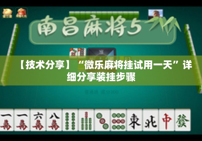 【技术分享】“微乐麻将挂试用一天	”详细分享装挂步骤