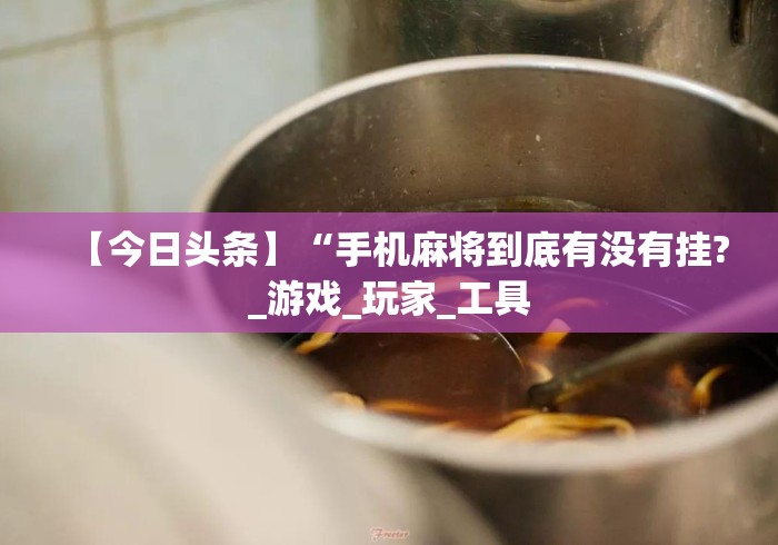 【今日头条】“手机麻将到底有没有挂?_游戏_玩家_工具 【今日头条】“手机麻将到底有没有挂?_游戏_玩家_工具