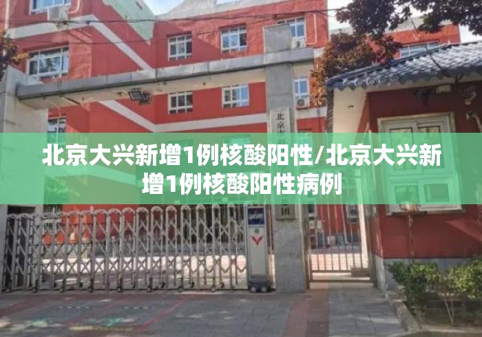 北京大兴新增1例核酸阳性/北京大兴新增1例核酸阳性病例 北京大兴新增1例核酸阳性/北京大兴新增1例核酸阳性病例