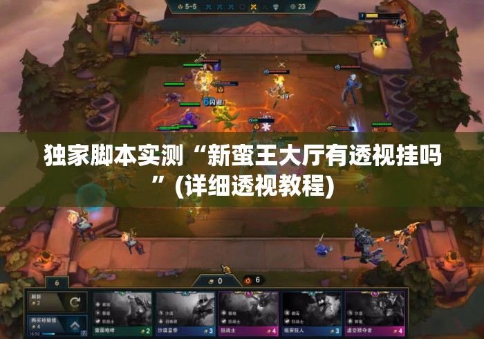 独家脚本实测“新蛮王大厅有透视挂吗”(详细透视教程)