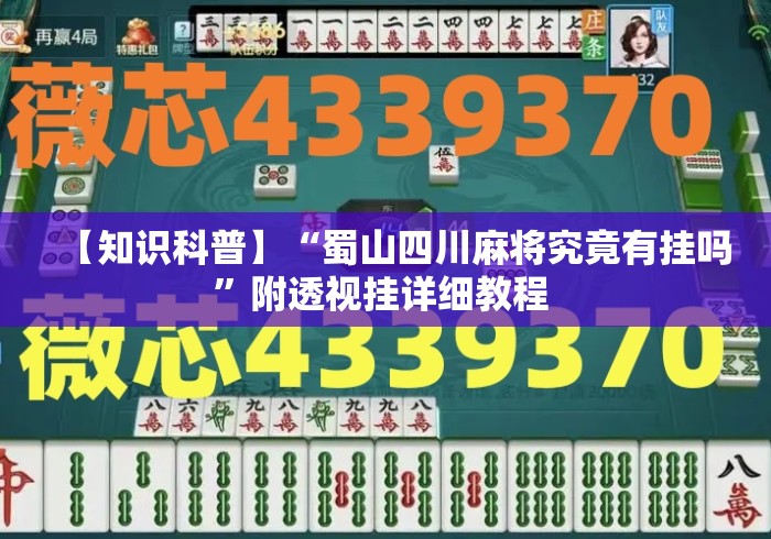 【知识科普】“蜀山四川麻将究竟有挂吗”附透视挂详细教程 