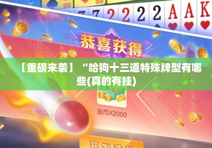 【重磅来袭】“哈狗十三道特殊牌型有哪些(真的有挂) 【重磅来袭】“哈狗十三道特殊牌型有哪些(真的有挂)