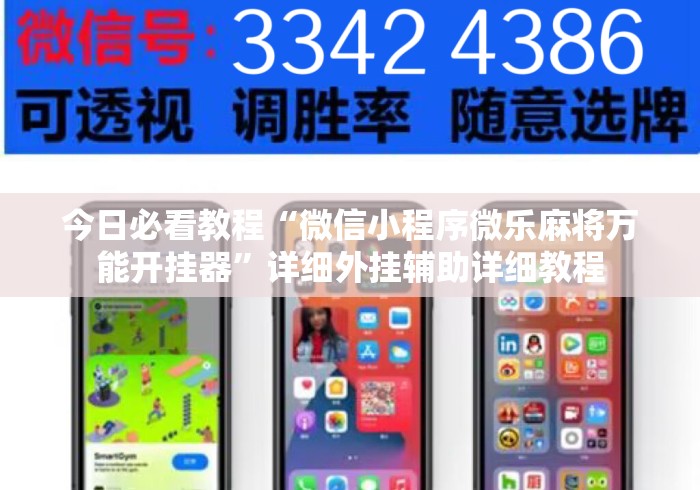 今日必看教程“微信小程序微乐麻将万能开挂器	”详细外挂辅助详细教程