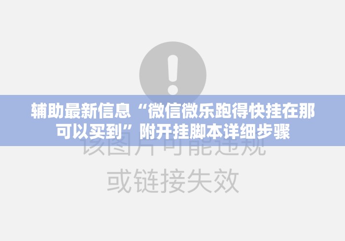 辅助最新信息“微信微乐跑得快挂在那可以买到	”附开挂脚本详细步骤