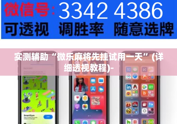 实测辅助“微乐麻将先挂试用一天”(详细透视教程)-