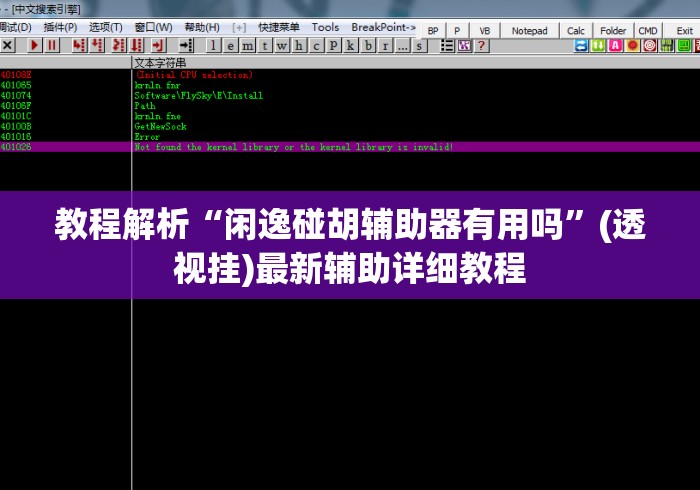 教程解析“闲逸碰胡辅助器有用吗”(透视挂)最新辅助详细教程