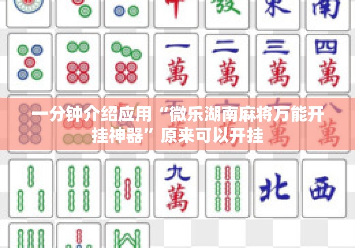 一分钟介绍应用“微乐湖南麻将万能开挂神器	”原来可以开挂