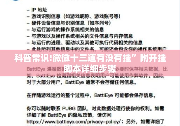 科普常识!微微十三道有没有挂”附开挂脚本详细步骤