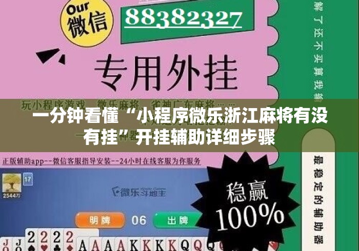 一分钟看懂“小程序微乐浙江麻将有没有挂	”开挂辅助详细步骤