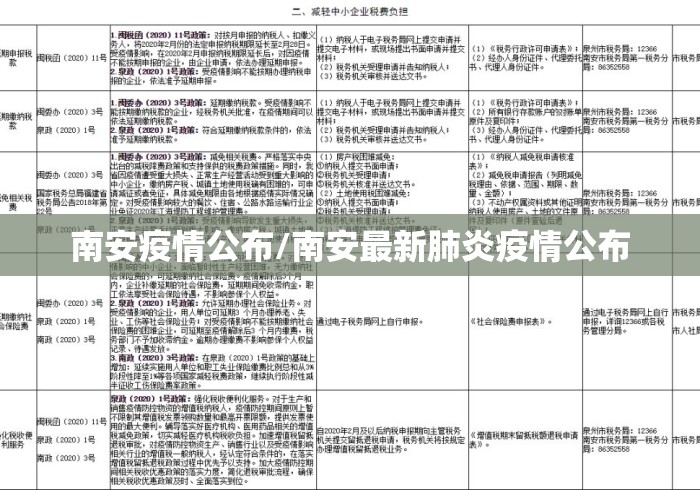 南安疫情公布/南安最新肺炎疫情公布 南安疫情公布/南安最新肺炎疫情公布
