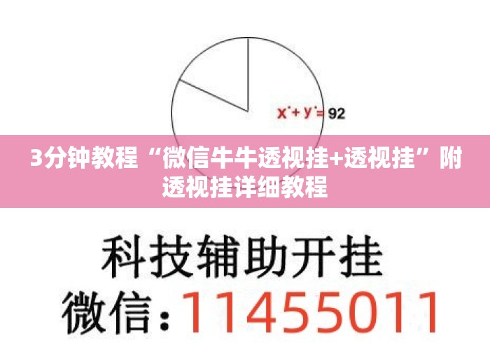 3分钟教程“微信牛牛透视挂+透视挂”附透视挂详细教程