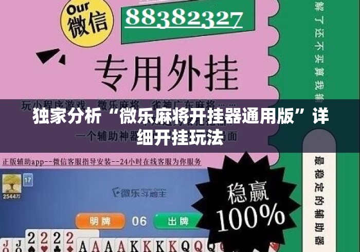 独家分析“微乐麻将开挂器通用版	”详细开挂玩法