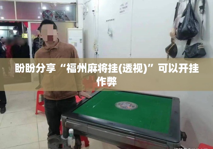 盼盼分享“福州麻将挂(透视)”可以开挂作弊