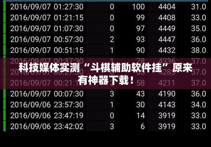 科技媒体实测“斗棋辅助软件挂	”原来有神器下载！