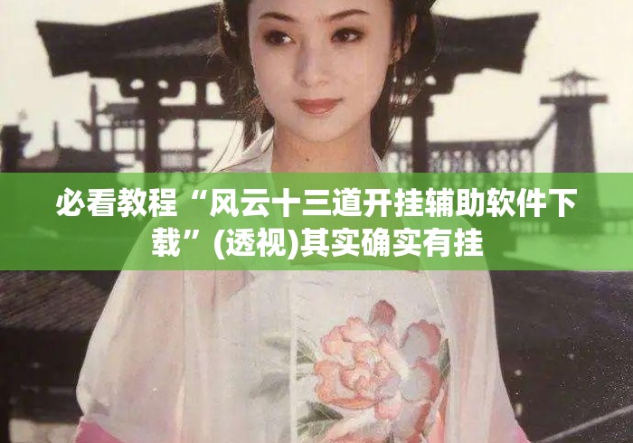 必看教程“风云十三道开挂辅助软件下载	”(透视)其实确实有挂