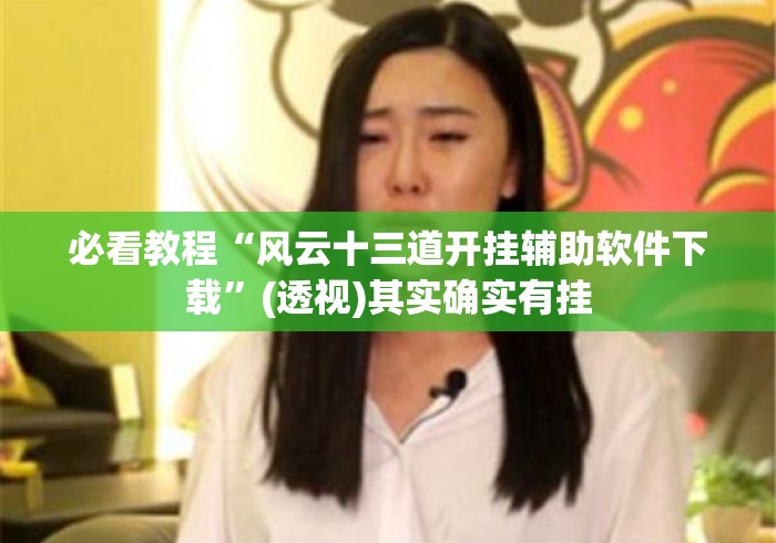 必看教程“风云十三道开挂辅助软件下载”(透视)其实确实有挂