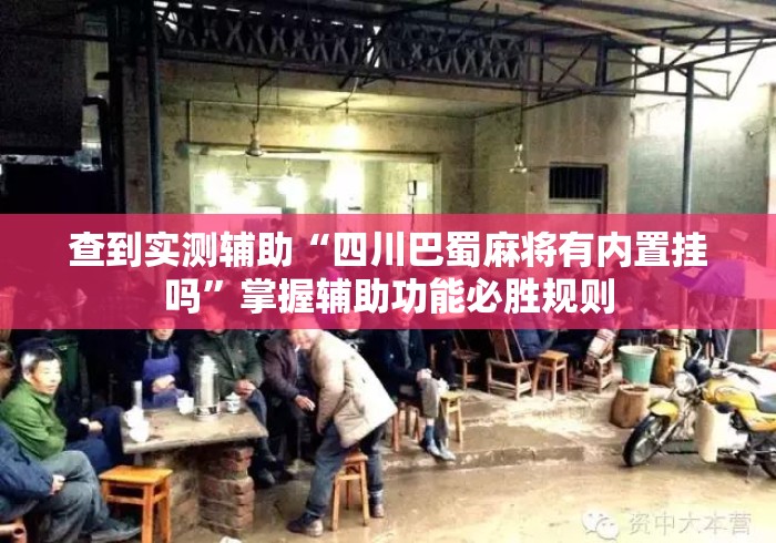 查到实测辅助“四川巴蜀麻将有内置挂吗”掌握辅助功能必胜规则